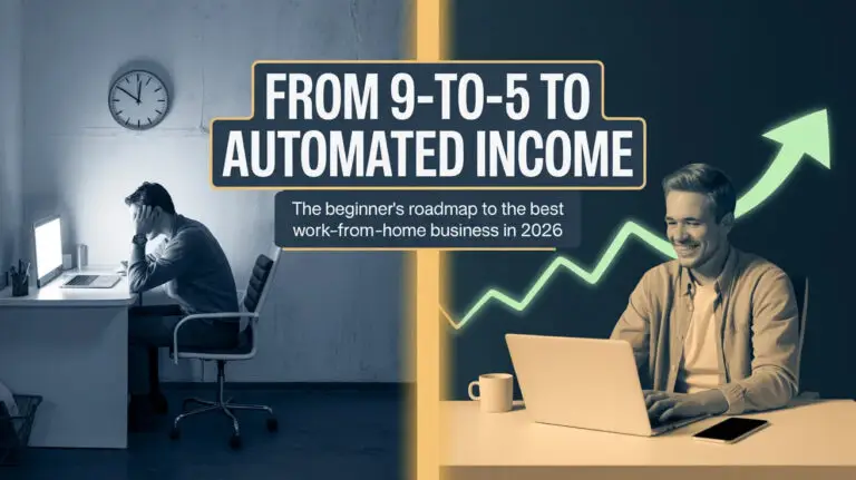 From 9-to-5 to Automated Income: The Beginner’s Roadmap to the Best Work-From-Home Business in 2026