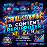 Scroll-stopping AI content repurposer review 2026 with efficiency and creativity highlights