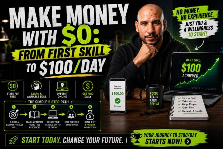 Make Money With $0: From First Skill to $100/Day