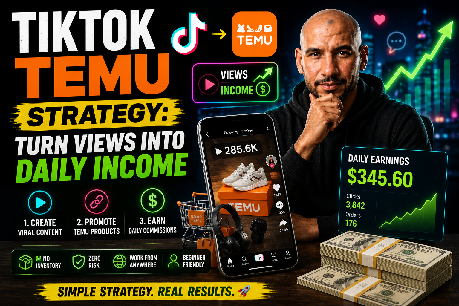 TikTok Temu Strategy: Turn Views Into Daily Income