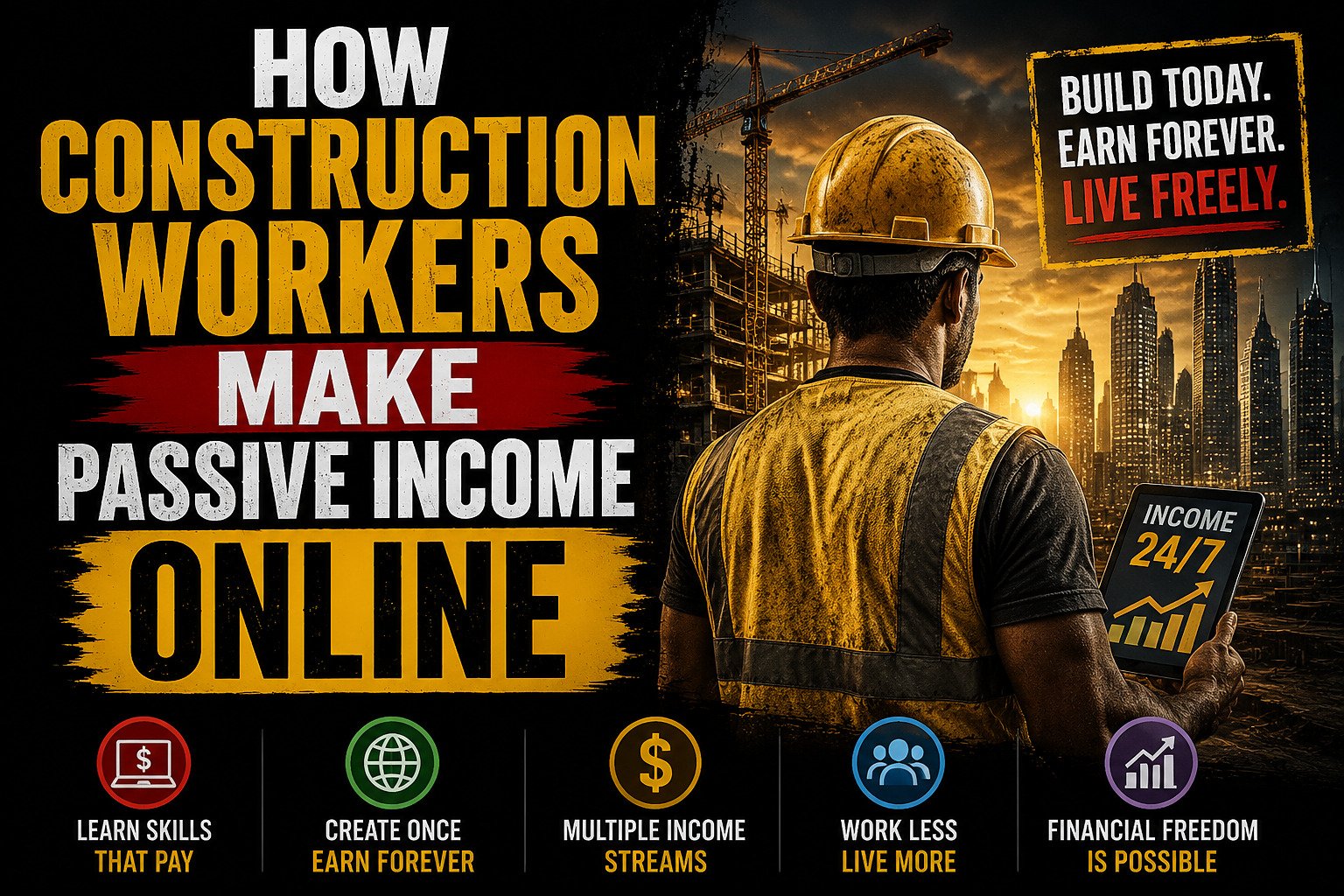 How Construction Workers Make Passive Income Online