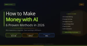 How to Make Money with AI in 2026 (6 Proven Methods)