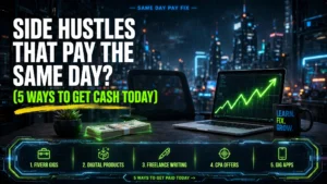 side hustles that pay the same day: 5 Ways to Get Cash Today
