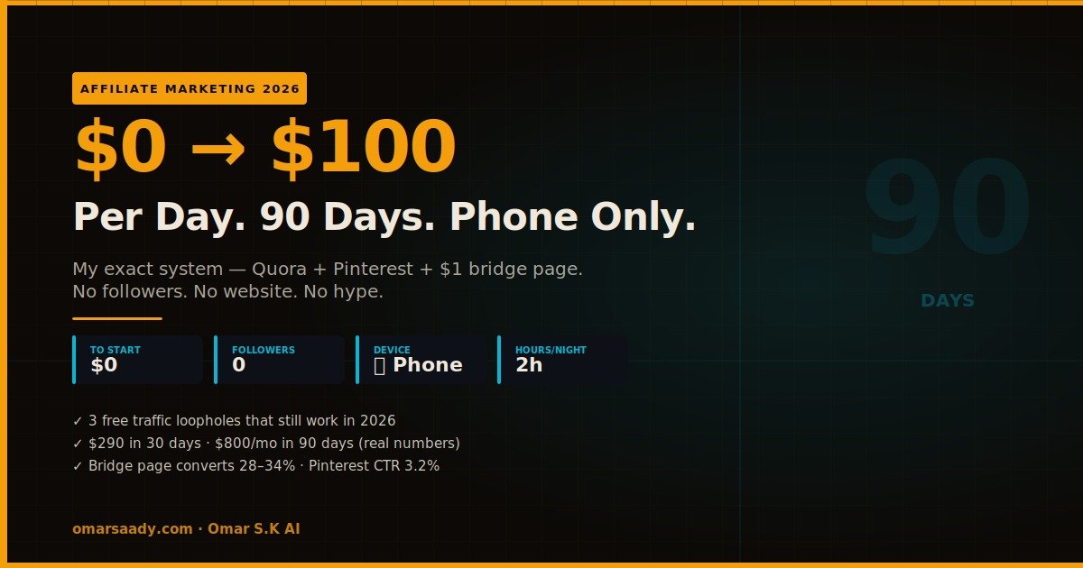 zero to 100 day affiliate marketing