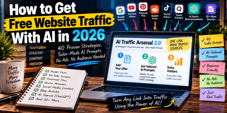 How to Get Free Website Traffic With AI in 2026