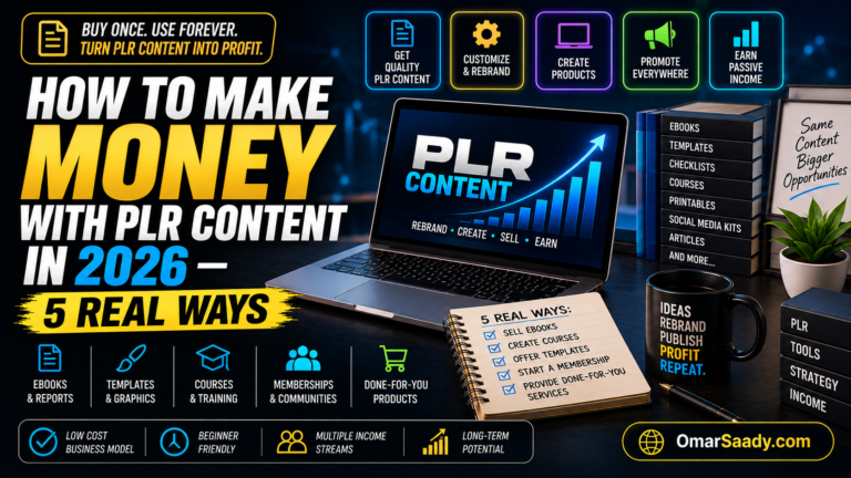 How to Make Money With PLR Content in 2026 — 5 Real Ways